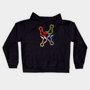 Retro Colorful Plastic Snakes Kids Hoodie